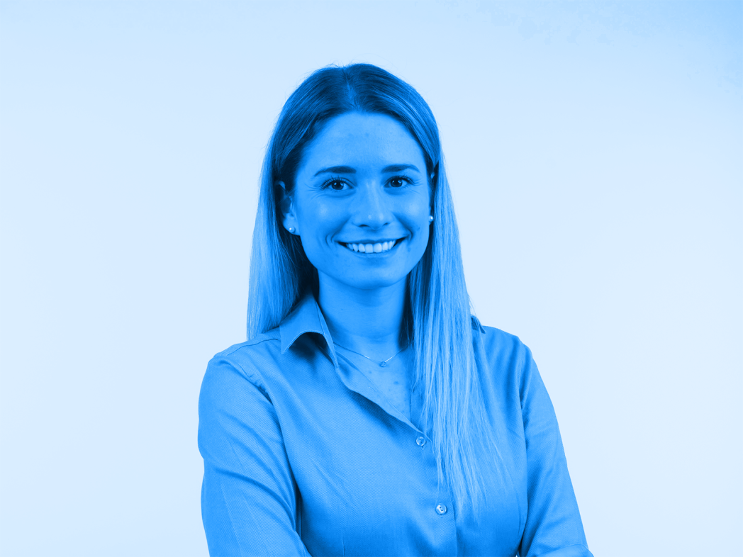 blue portrait of a woman