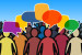 Persone stilizzate colorate
