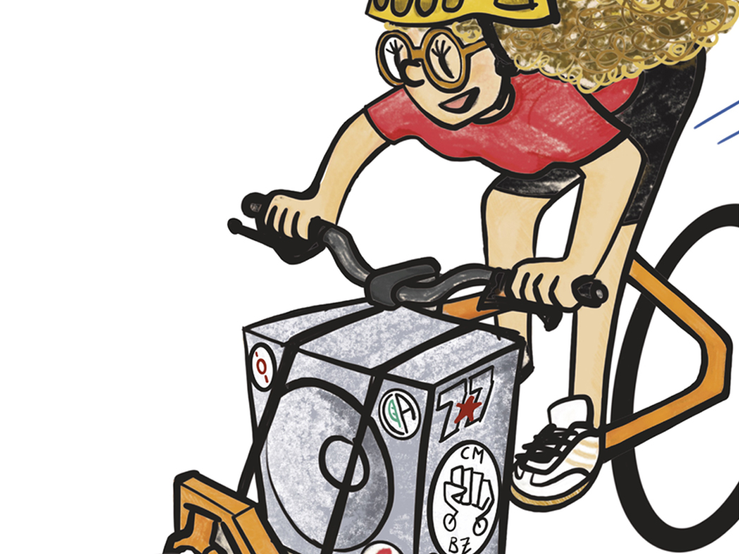 Person on a bicycle