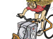 Person on a bicycle