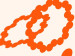 Orange dots forming two interlaced circles