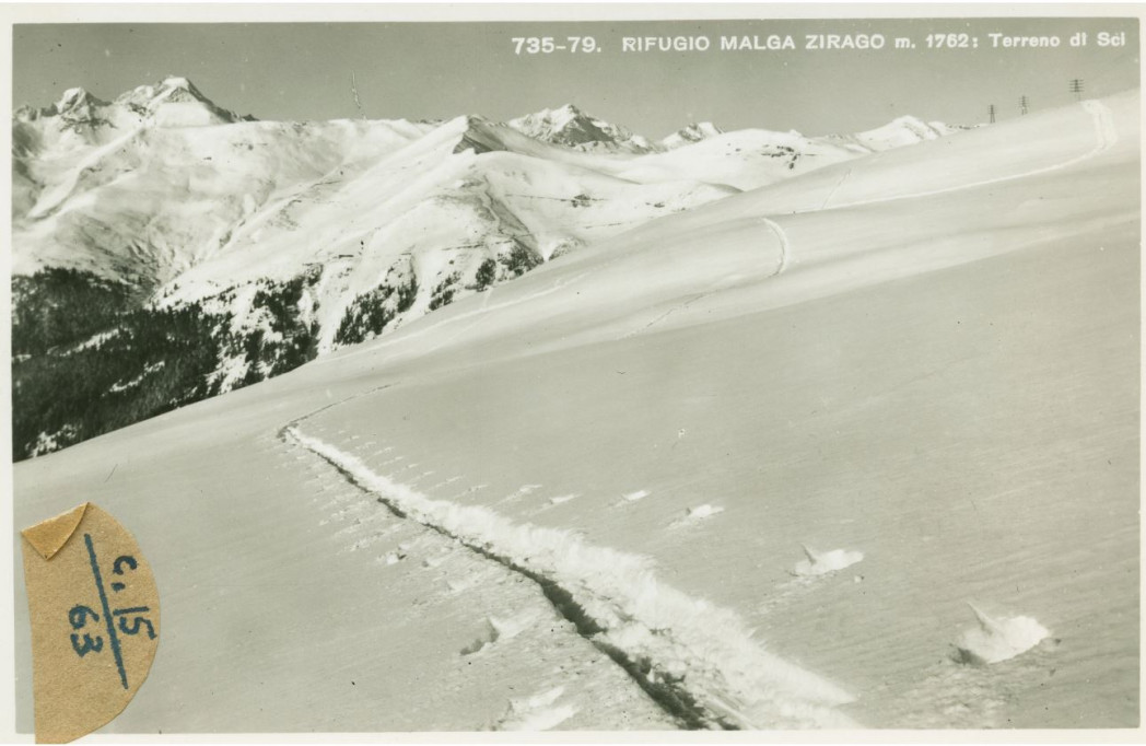 Snowy mountain landscape