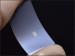 Photograph of a flexible PEN substrate with nanoscale organic TFTs fabricated by electron-beam lithography