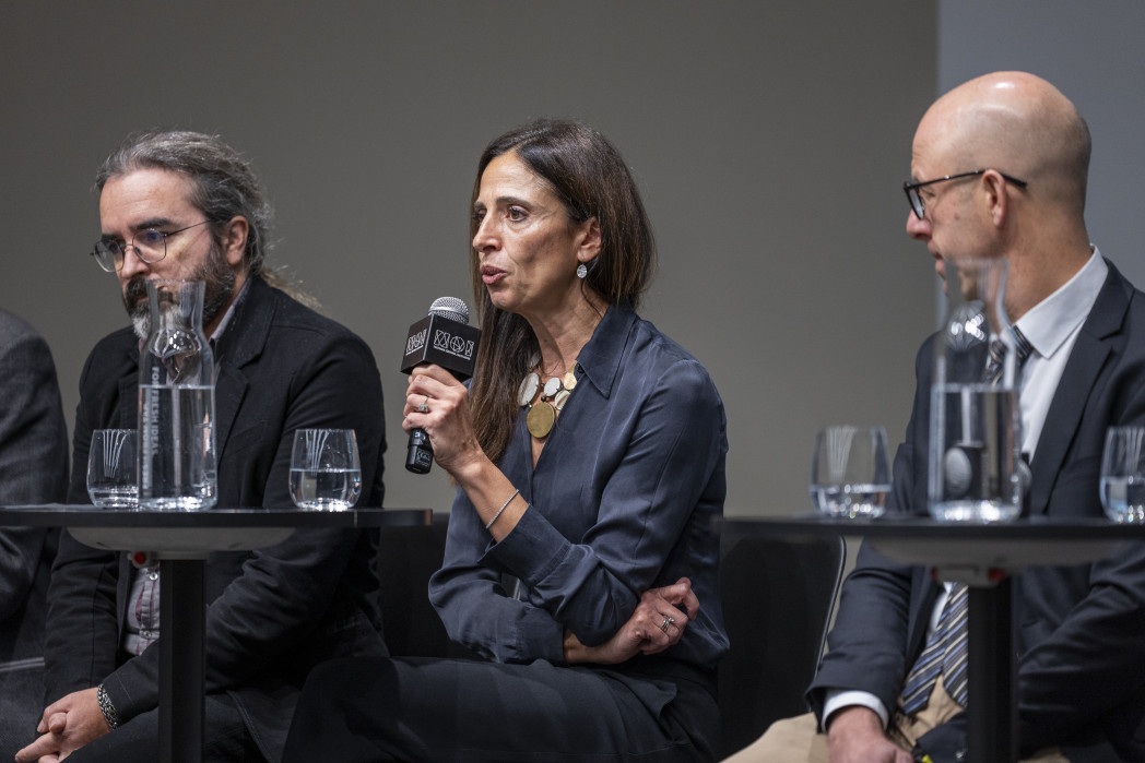 Professor Raffaella Di Cagno während der Pressekonferenz zur ICOFF-Präsentation. Foto: unibz (Matteo Vegetti)