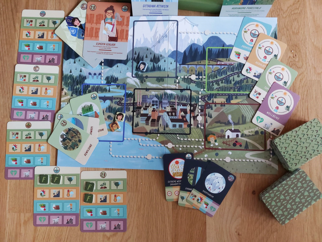 Il gioco da tavolo FRACTALgame realizzato durante il progetto. 