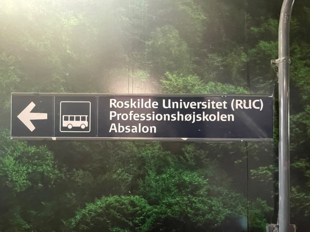 Street sign in Roskilde, Denmark, shown as the location of the CESE 2026 conference where APrA research results were presented.