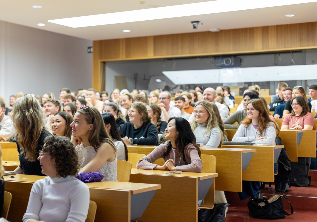 The Aula Magna of the University full of new students