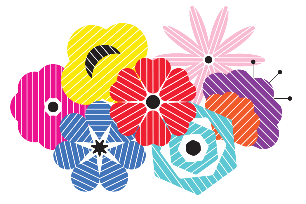 Grafica evento Science Live con i 7 Giardini della conoscenza.