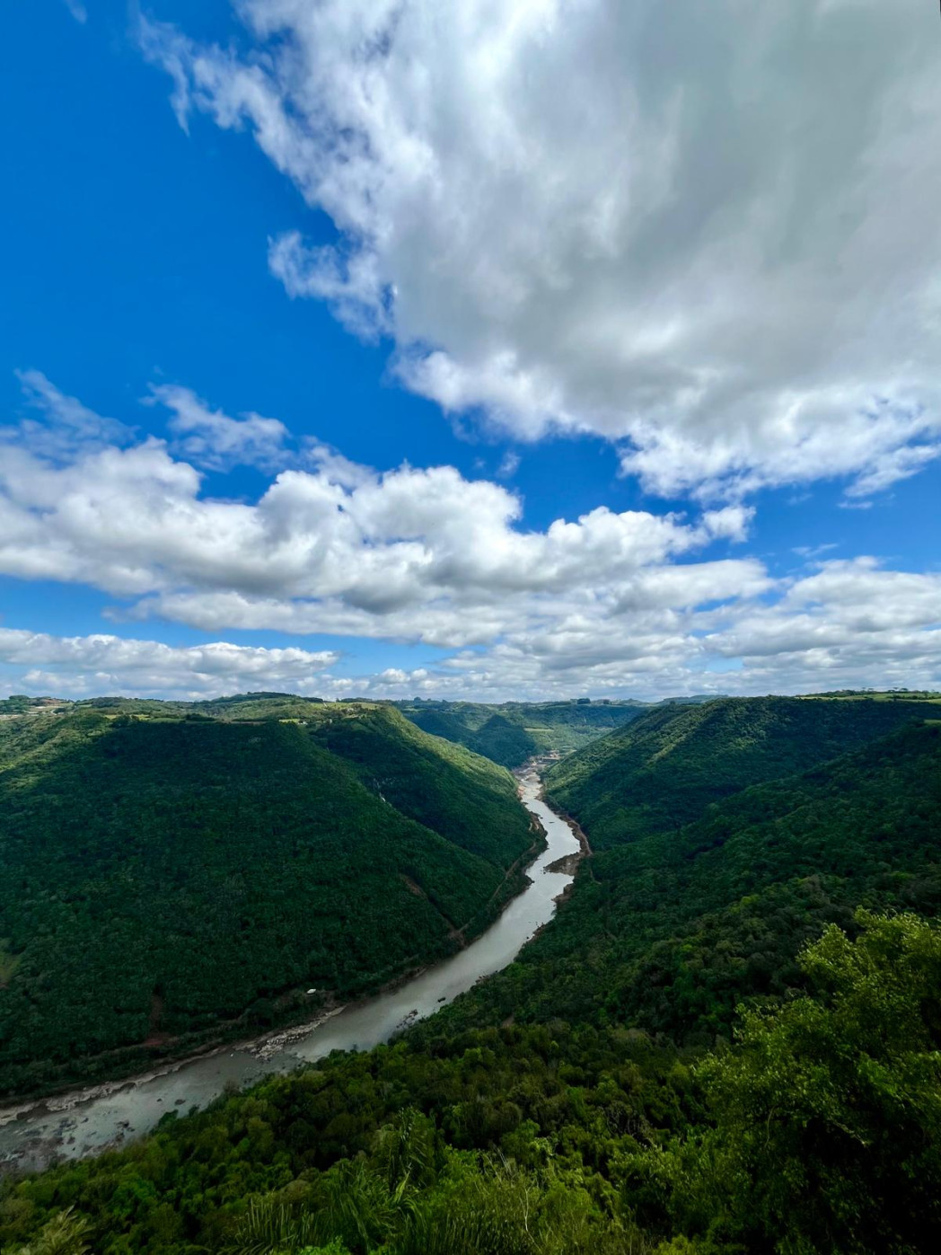 Il Rio das Antas, il fiume che scorre in alcune delle zone dove viene parlato il Talian in Brasile. Foto: privata