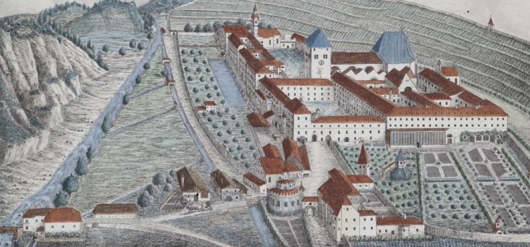 Litographie von Stift Neustift