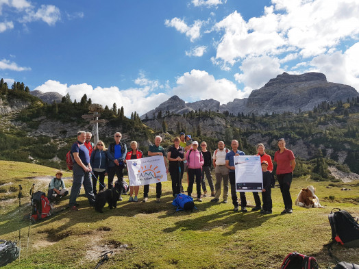#climbingforclimate. Ein Bild der dritten Ausgabe der Initiative im Gadertal