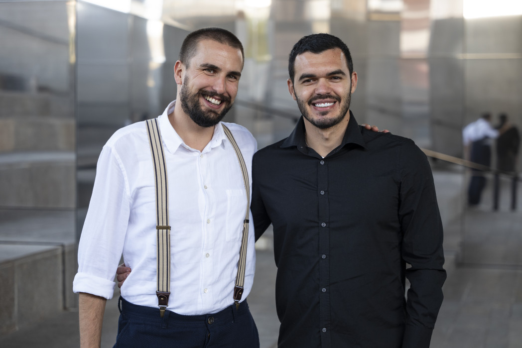 Stefano Tonini e Ali Tlais Alabiden, i due principali ricercatori di Micro4Food che hanno svolto lo studio