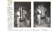 Karteikarte mit Fotografie und Feldnotizen des Schweizer Volkskundlers Richard Weiss aus dem Jahr 1937, darauf zu sehen ein Mann mit einer Tragekraxe aus Holz und im Hintergrund gestapeltes Holz.