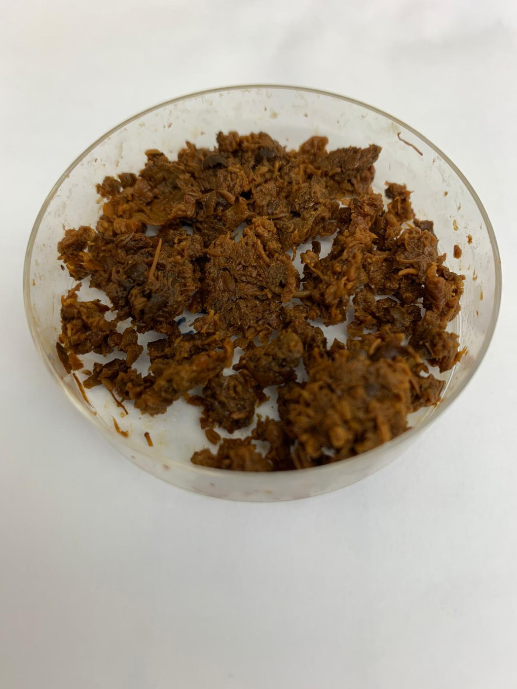 La purea di fiori di melo prima della fermentazione