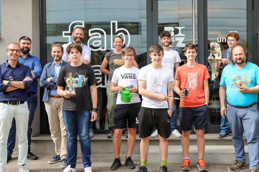 Die Projektgruppe im Freien